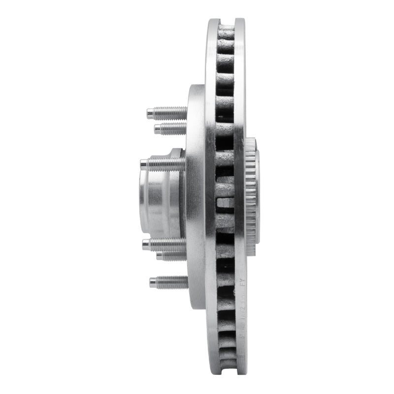 R1 97-04 Ford F-250 2WD (Excl Super Duty) Front Left Drilled & Slotted Silver Brake Rotor