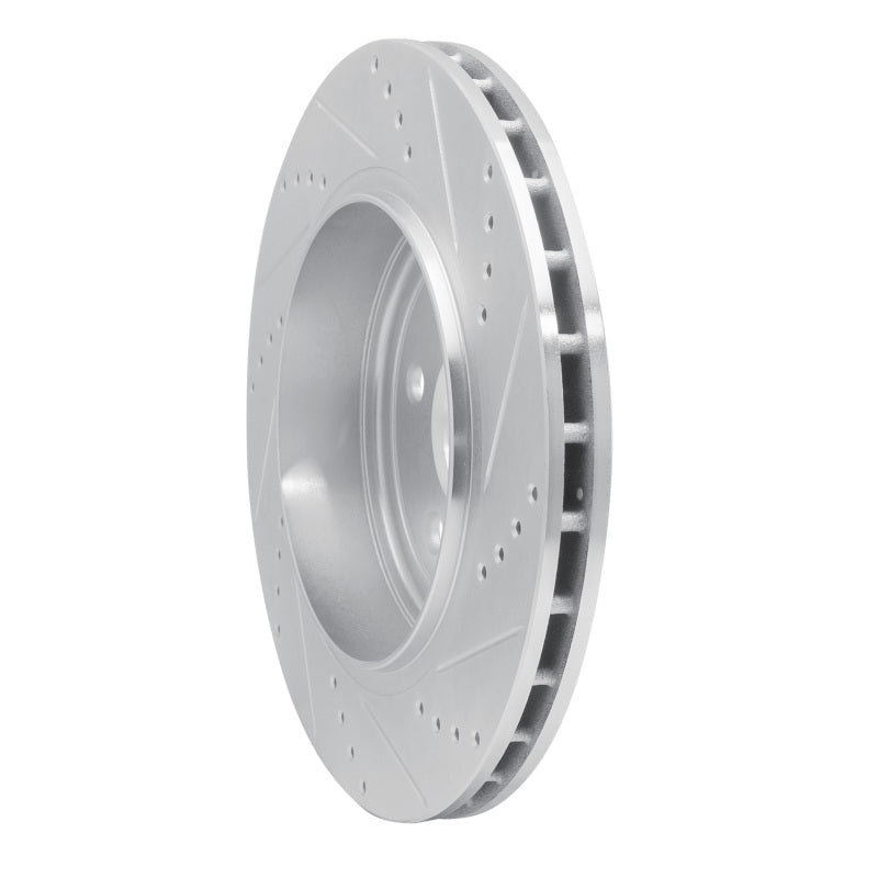 DFC 12-25 Dodge Durango Rear Left Drilled & Slotted Silver Brake Rotor
