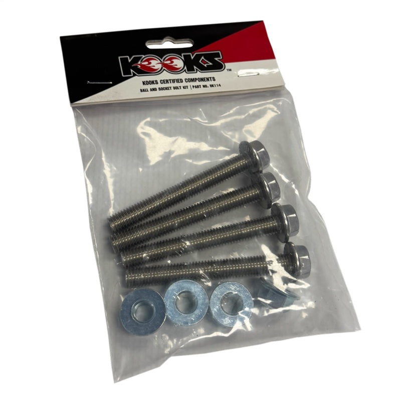 Kooks Ball and Socket Bolt Kit (4 M10 x 75 Flange Bolts/ 4 M10 Flange Nuts)