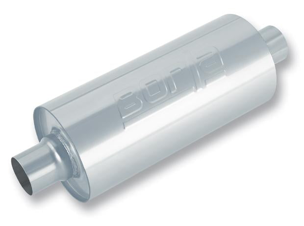 Borla Universal XR-1 Multi-Core Racing Muffler for Round 3-1 2 IN 3-1 2 Out 16 x 6-1 4