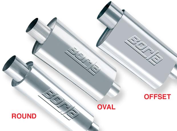 Borla XR-1 Racing Sportsman 3.5in. Outlet / 3.5in Inlet Oval Muffler