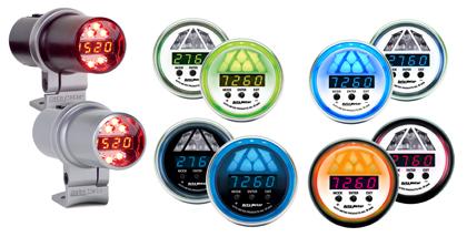 Autometer Silver Digital Pro Shift Lite Tube 1 Stage