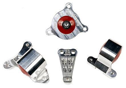 Innovative 02-06 Acura RSX K-Series Black Aluminum Mounts 60A Bushings (Manual Trans Not K24 Trans)