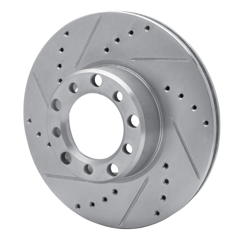 DFC 72-74 Mercedes-Benz 350SL Front Left Drilled & Slotted Silver Brake Rotor