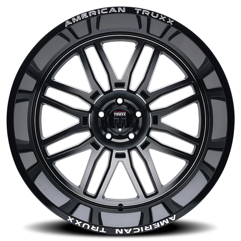 American Truxx AT1915 Restless 24x14 / 6x139.7 BP / -76mm Offset / 106mm Hub Gls Blk Mill Wheel