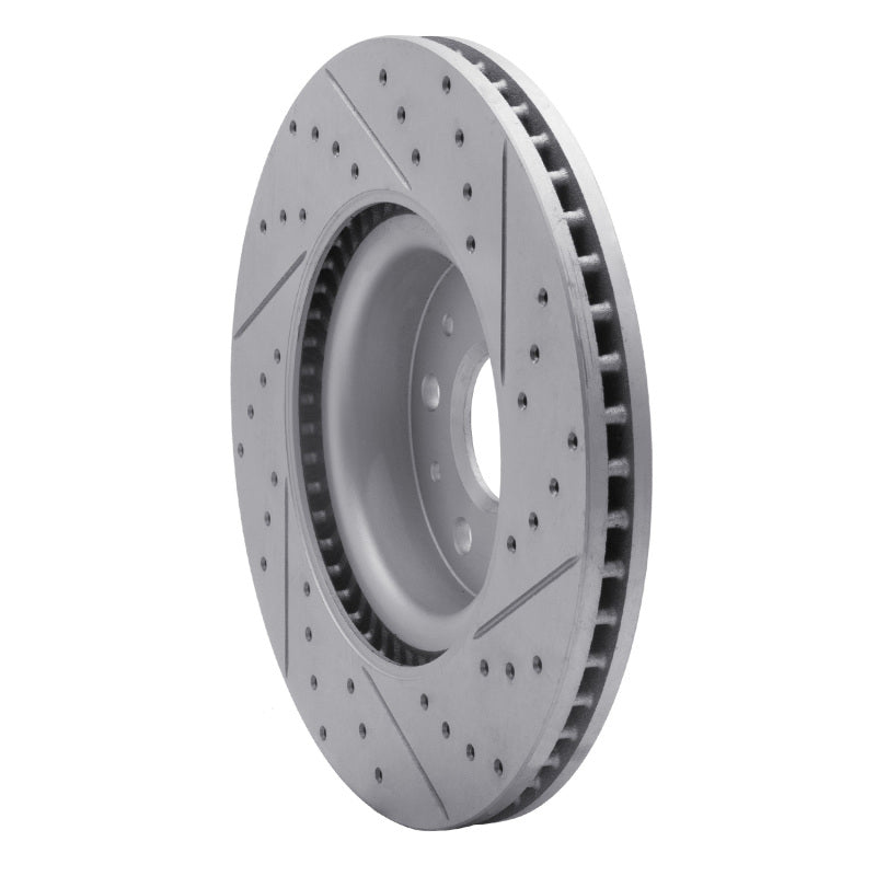 R1 14-25 Cadillac Ct5 Front Left Drilled & Slotted Geo-Carbon Rotor