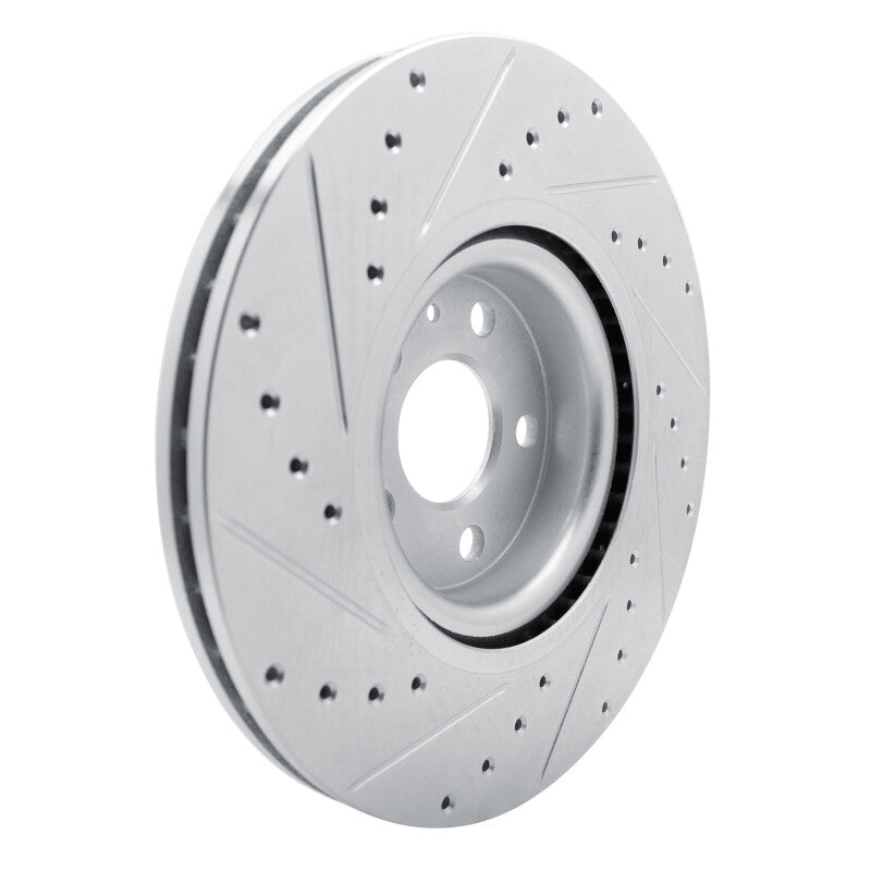 DFC 17-25 Volvo V60/S90/XC60/S60/V90/XC40 Front Right Drilled & Slotted Silver Brake Rotor