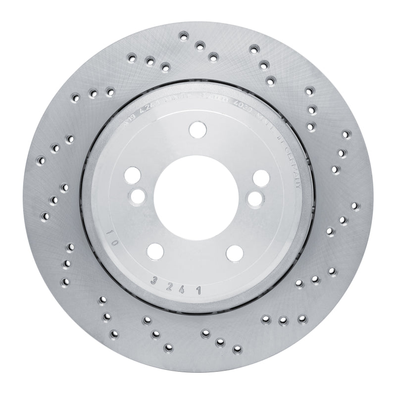 R1 06-08 BMW M3 Right Rear Drilled Carbon Alloy GeoMET Rotor