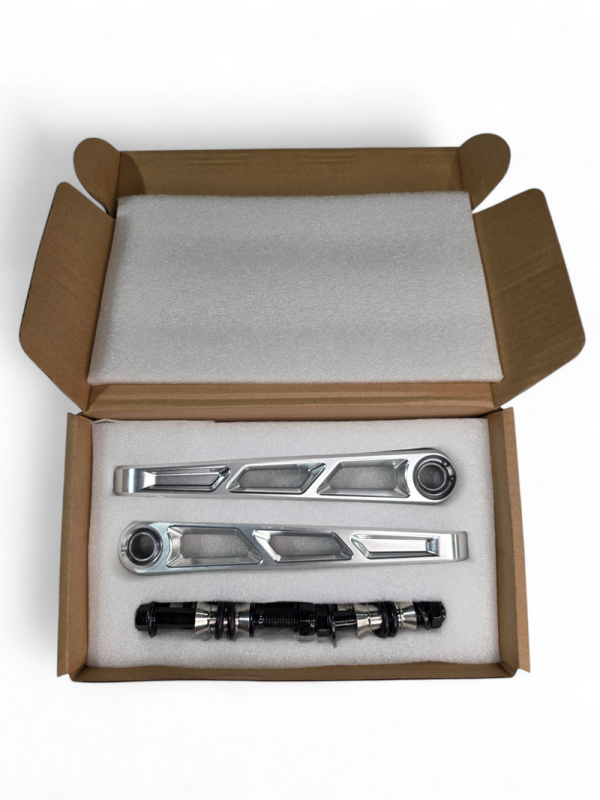 Elektric Offroad 2024+ Can Am Maverick R Front Sway Bar Links Anodized Clear