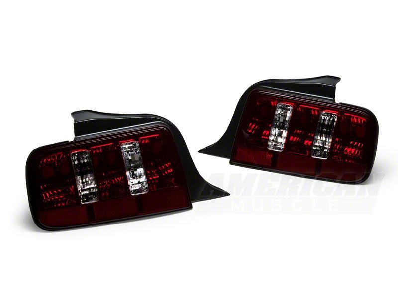 Raxiom 05-09 Ford Mustang Coyote Tail Lights- Black Housing (Smoked Lens)