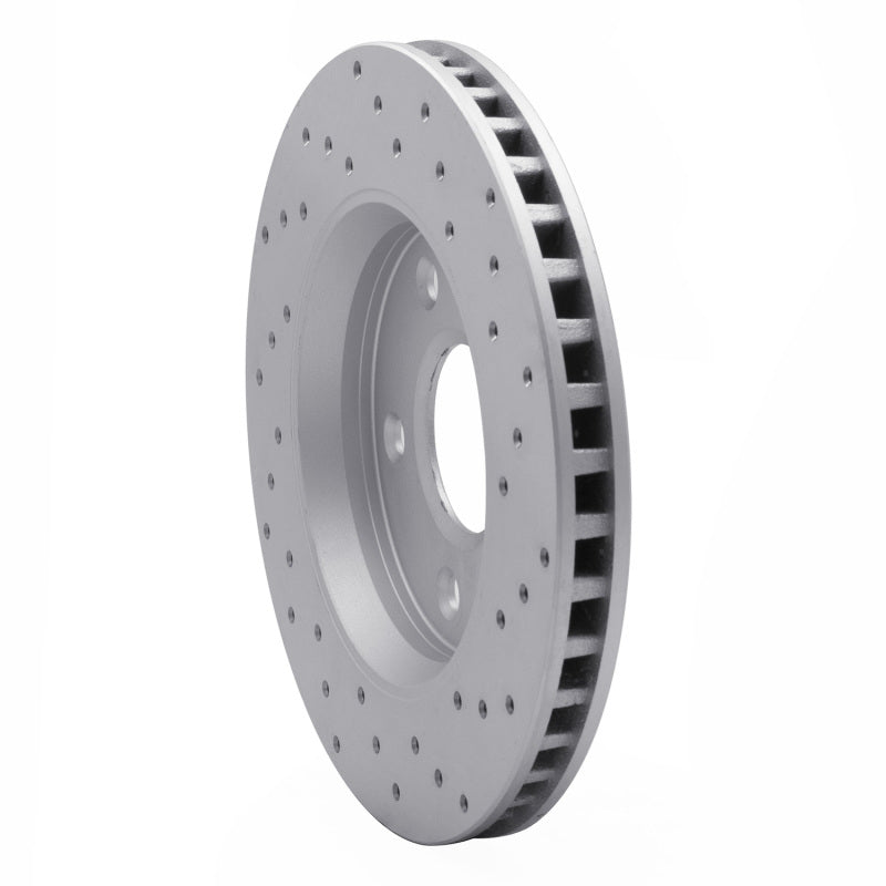 DFC 08-16 Chrysler Town & Country Front Left Drilled Geoperformance Rotor