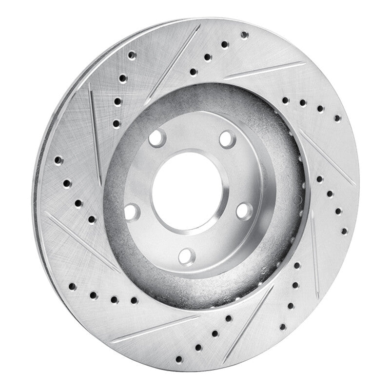 DFC 02-06 Infiniti I35 Front Right Drilled & Slotted Silver Brake Rotor