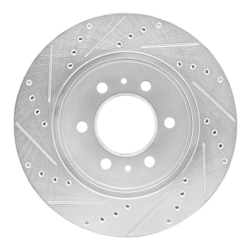 DFC 2009 Ford F-150 4WD Front Right Drilled & Slotted Silver Brake Rotor