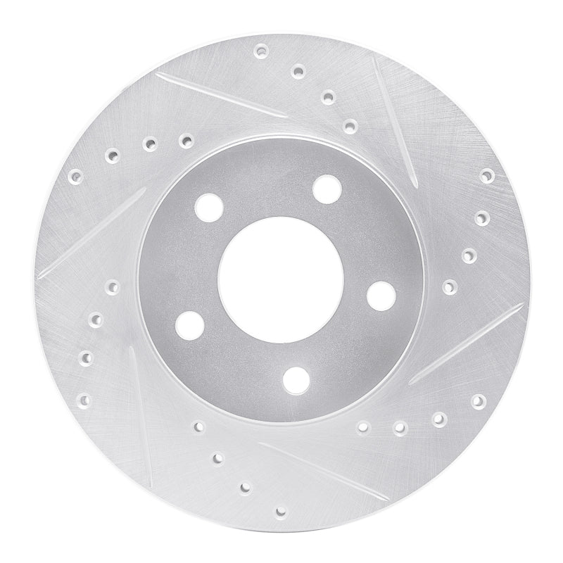 DFC 04-08 Chevrolet Malibu Front Right Drilled & Slotted Silver Brake Rotor