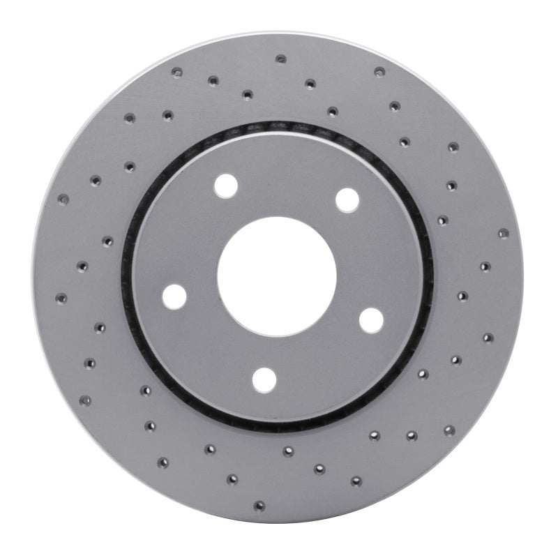 DFC 08-16 Chrysler Town & Country Front Right Drilled Geoperformance Rotor