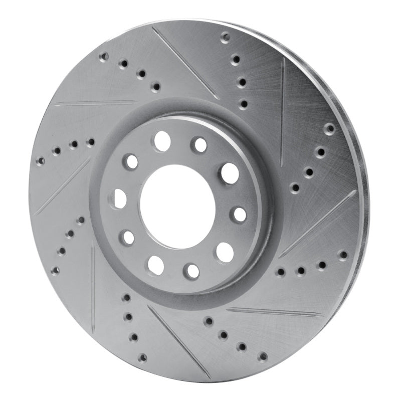 DFC 13-23 Chrysler 200 Front Right Drilled & Slotted Silver Brake Rotor