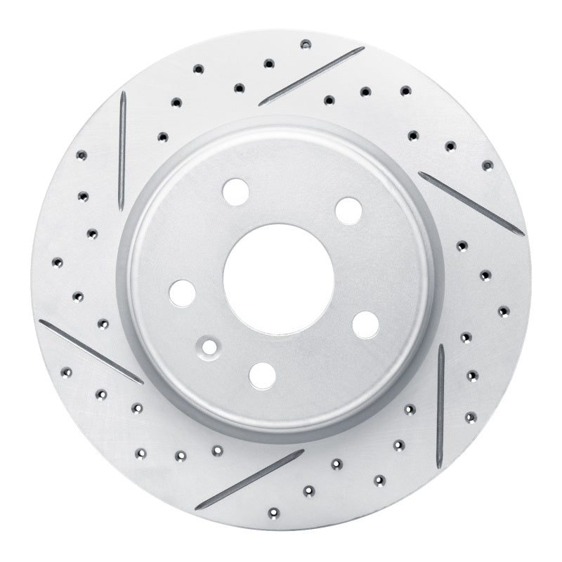 R1 19-25 Buick Envision Rear Left Drilled & Slotted Geo-Carbon Rotor