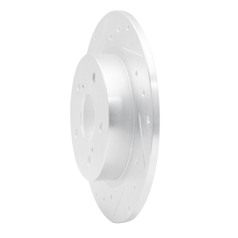 DFC 11-16 Scion TC Rear Left Drilled & Slotted Silver Brake Rotor