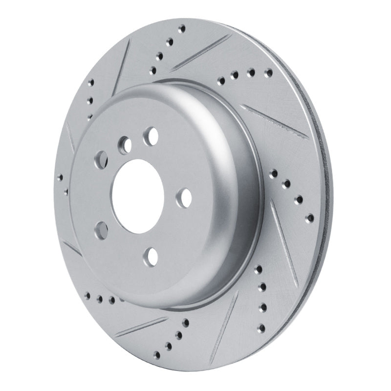 DFC 17-25 BMW 430I xDrive Gran Coupe Right Rear Drilled & Slotted Silver Brake Rotor