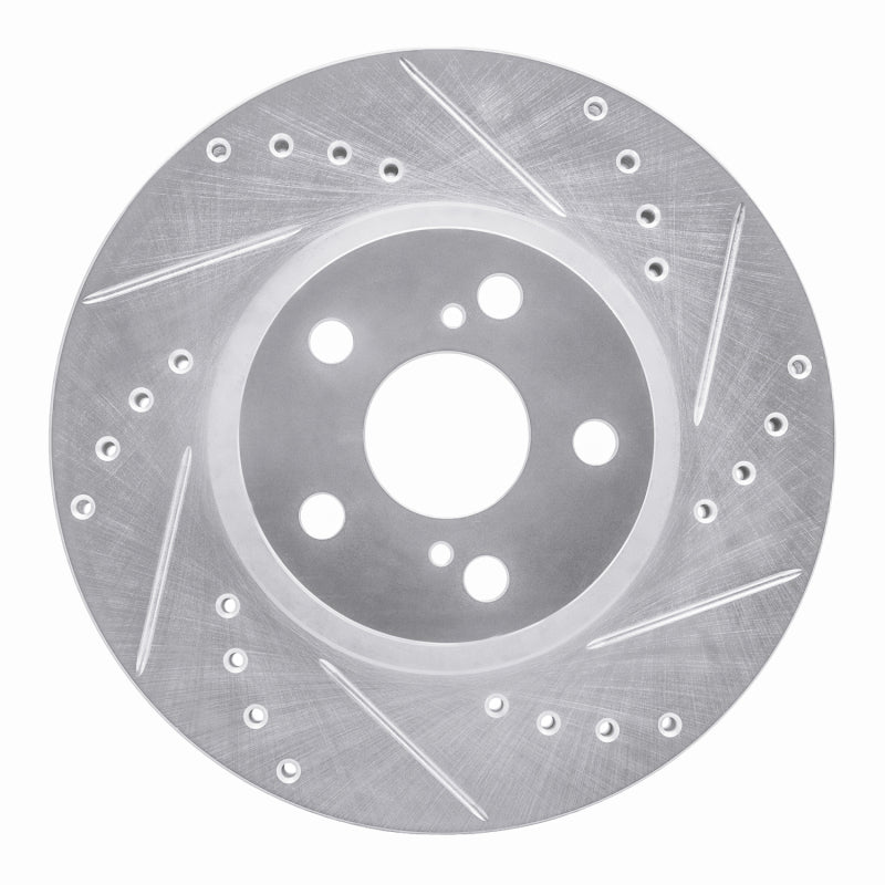 DFC 09-15 Toyota Corolla (Mexico) Front Right Drilled & Slotted Silver Brake Rotor