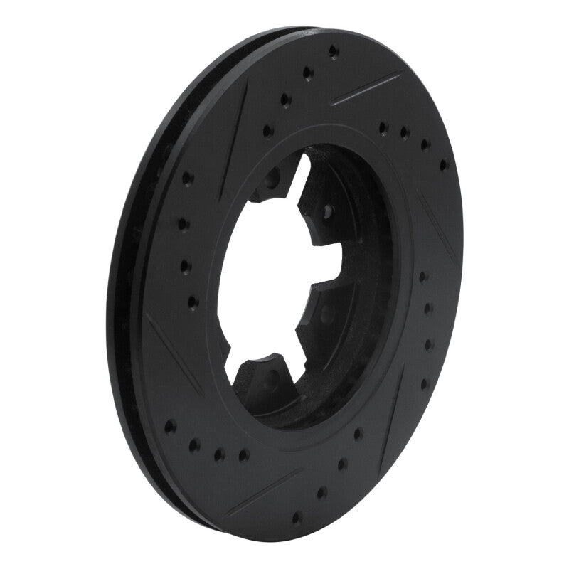DFC 85-97 Nissan D21 Hardbody Pickup RWD (4 Cyl) Except Heavy Duty Front Right Drill & SlotBlk Rotor