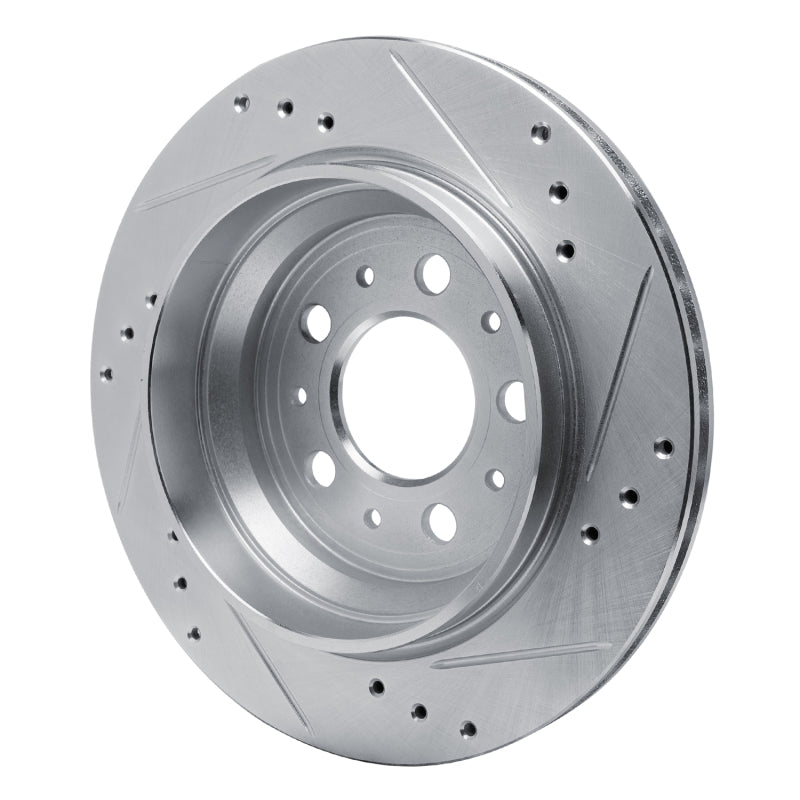 DFC 00-00 Volvo V70 Rear Left Drilled & Slotted Silver Brake Rotor
