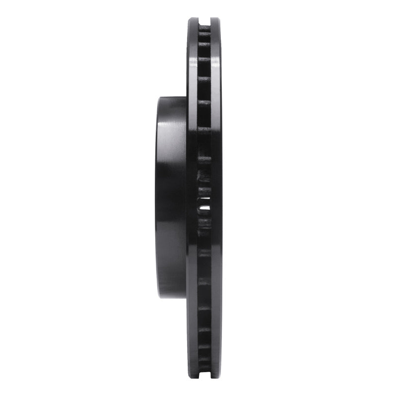 R1 00-15 Ford Ikon (Mexico / Made In India) Front Right Drilled & Slotted Black Brake Rotor