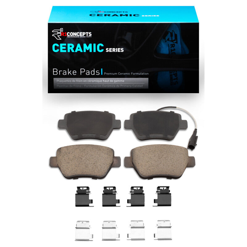 R1 2014-2016 Maserati Ghibli Rear R1 Ceramic Pads & Hardware Kit
