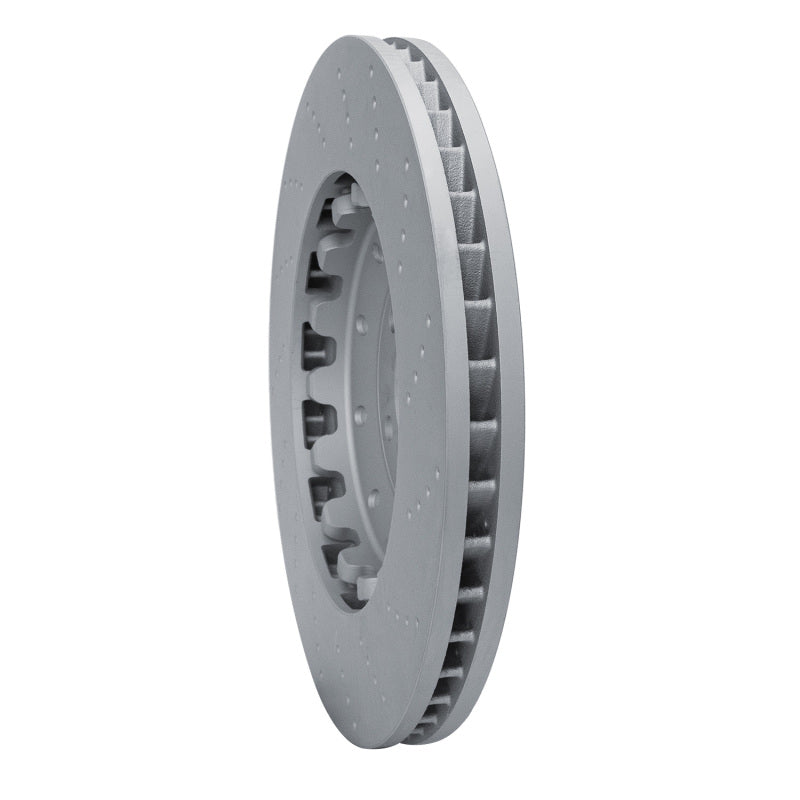 R1 14-18 Audi RS7 Front Drilled Carbon Alloy GeoMET Rotor