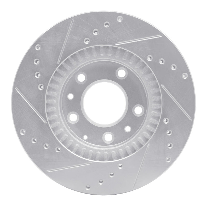 DFC 06-15 Mazda MX-5 Miata Front Right Drilled & Slotted Silver Brake Rotor