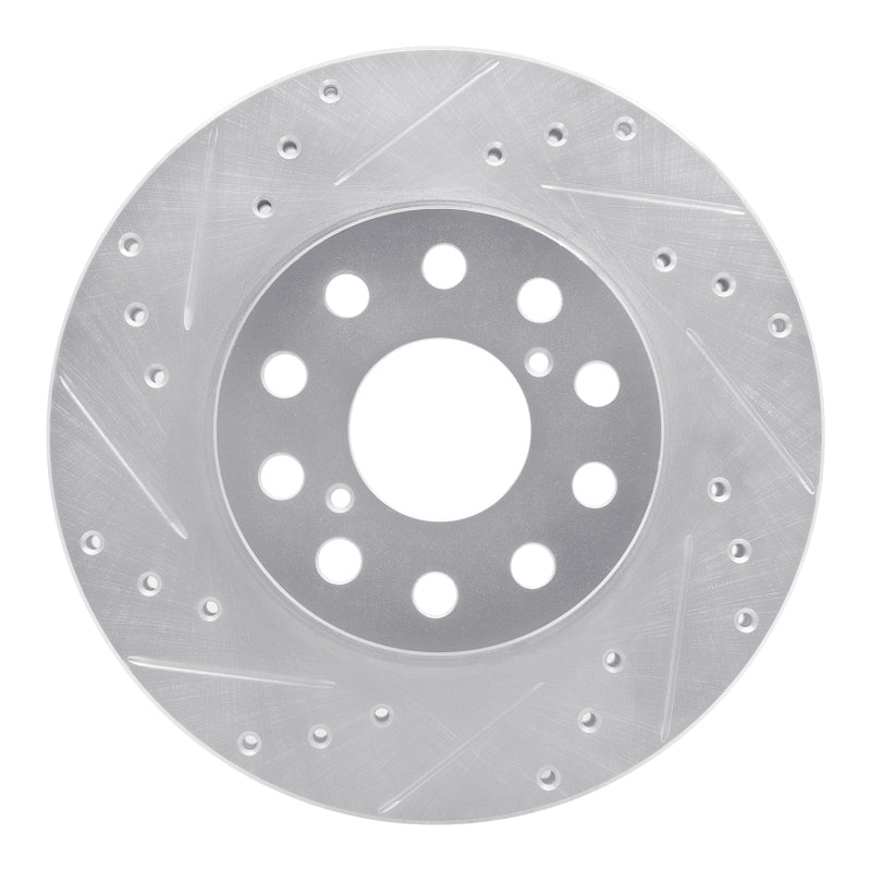 DFC 92-95 Toyota MR2 Rear Left Drilled & Slotted Silver Brake Rotor