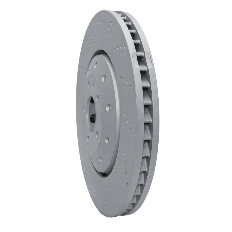 R1 14-18 Audi RS7 Front Drilled Carbon Alloy GeoMET Rotor