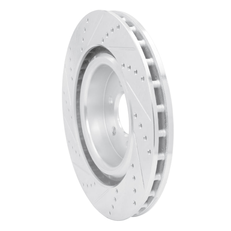 R1 03-17 Dodge Viper Front Right Drilled & Slotted Silver Brake Rotor