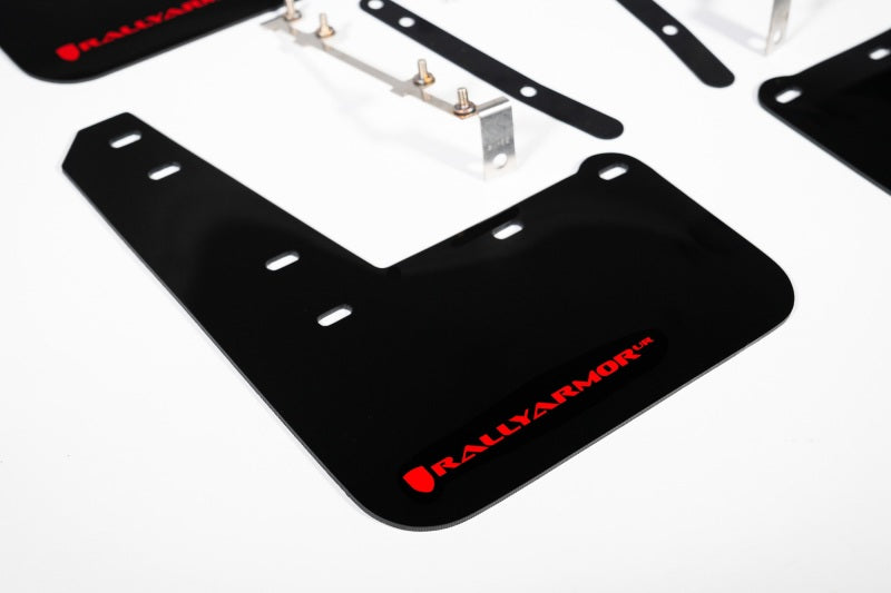 Rally Armor 23-26 Toyota GR Corolla Black UR Mud Flap w/Red Logo