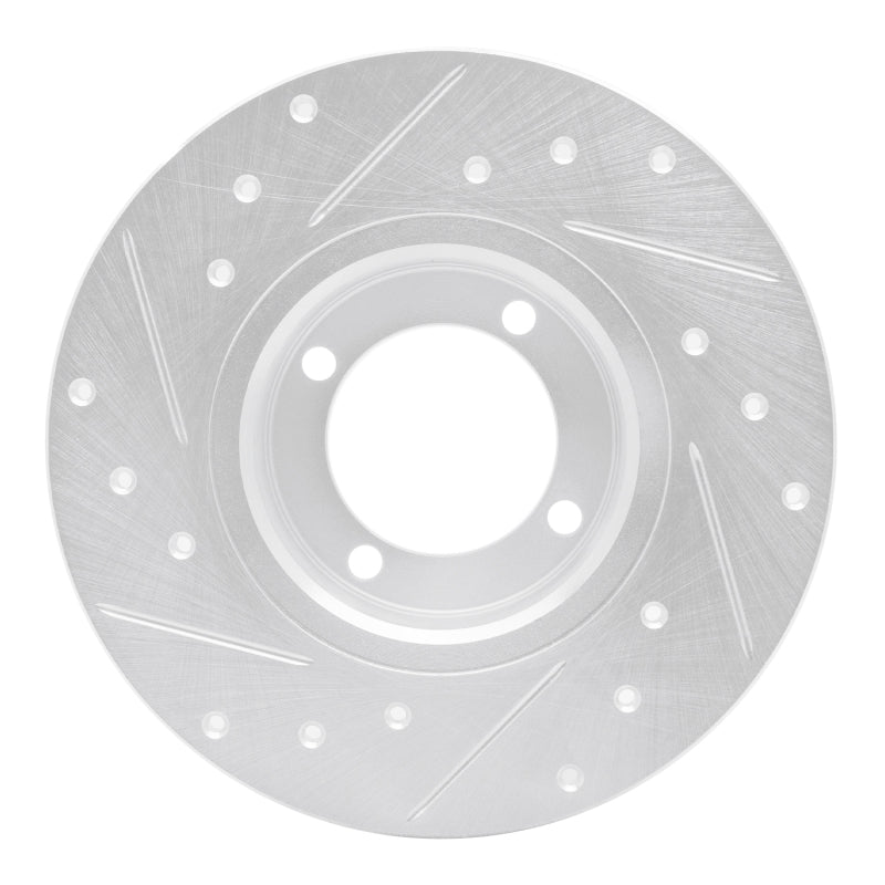 DFC 67-74 Opel Manta Front Right Drilled & Slotted Silver Brake Rotor