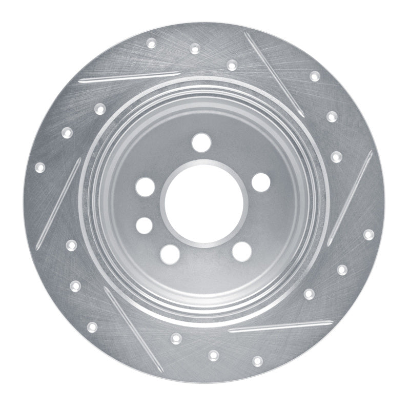 DFC 00-06 Rover 75 (Mexico) Rear Left Drilled & Slotted Silver Brake Rotor