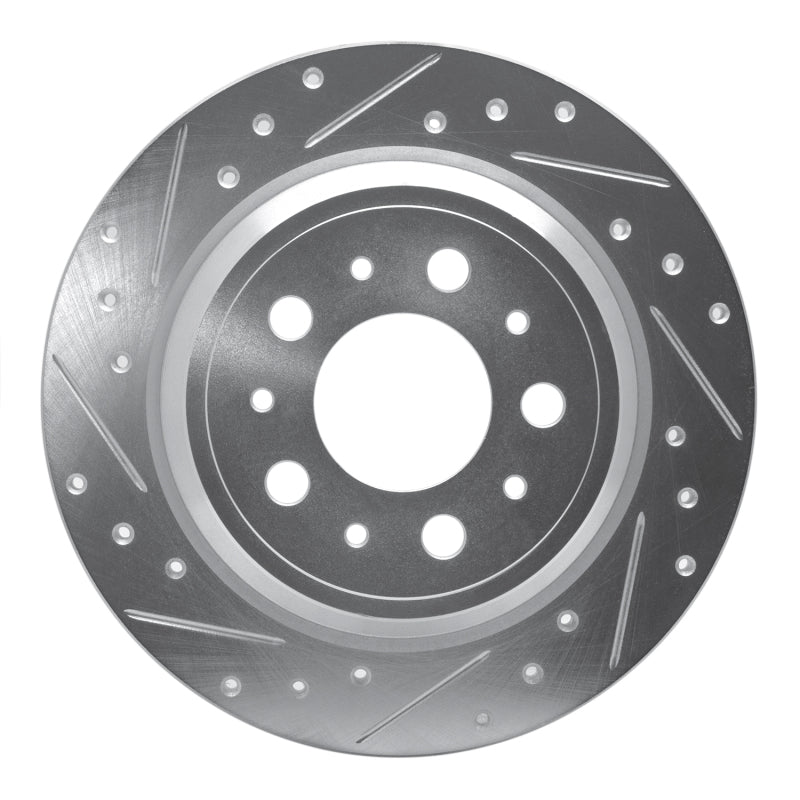 DFC 99-00 Volvo V70/S70 Rear Left Drilled & Slotted Silver Brake Rotor