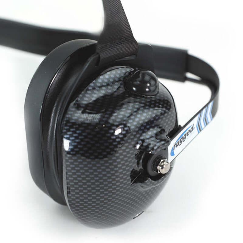 Rugged Radios H41 Behind the Head (BTH) Headset for 2-Way Radios - Carbon Fiber