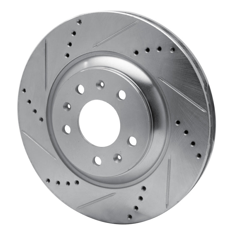 DFC 04-08 Cadillac STS Front Left Drilled & Slotted Silver Brake Rotor