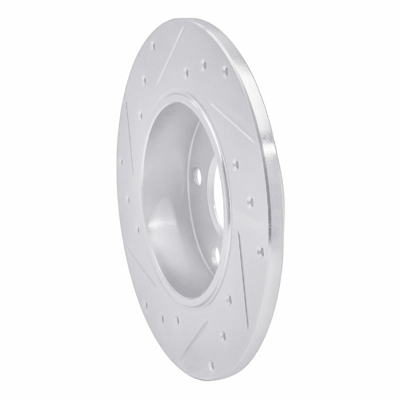DFC 83-89 Mercedes-Benz 190E Front Right Drilled & Slotted Silver Brake Rotor