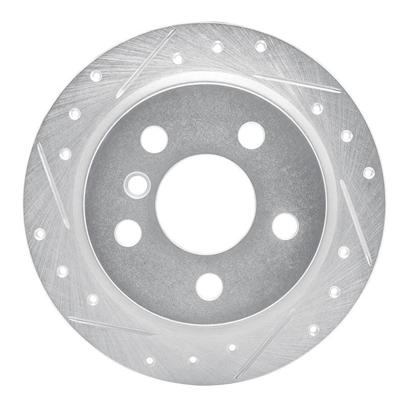DFC 14-24 Mini Cooper (Excl Clubman) Rear Left Drilled & Slotted Silver Brake Rotor