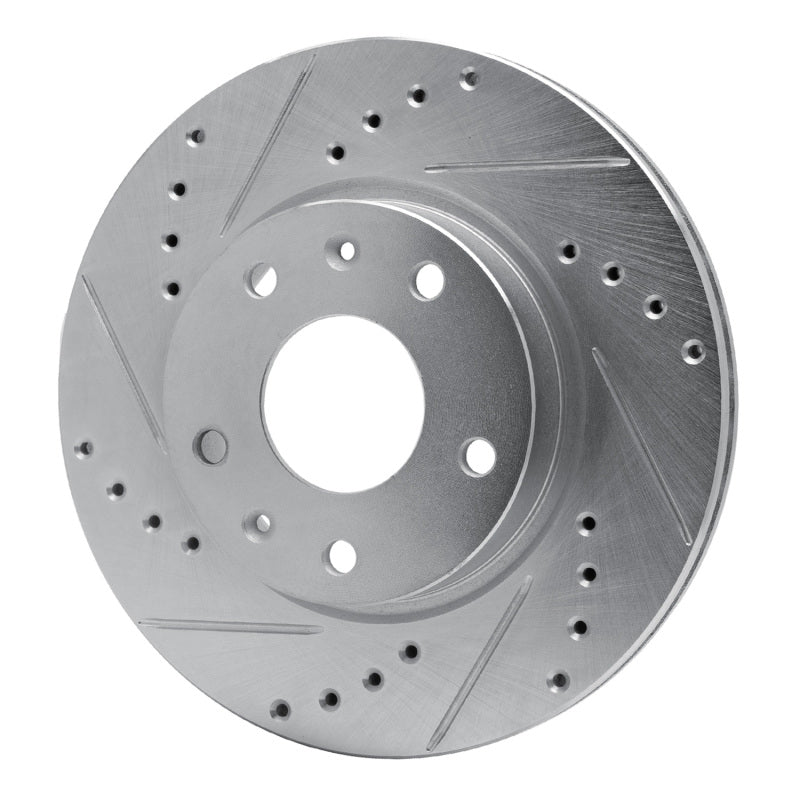 DFC 02-05 Land Rover Freelander Front Left Drilled & Slotted Silver Brake Rotor
