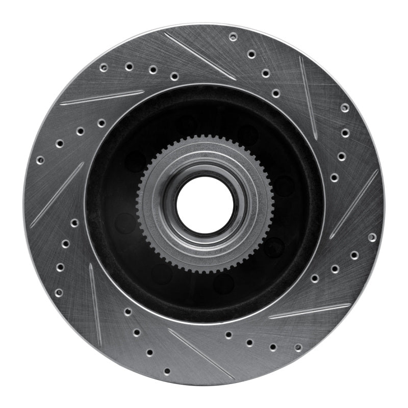 R1 06-12 Ford F-250 2WD (Super Duty) Front Left Drilled & Slotted Silver Brake Rotor