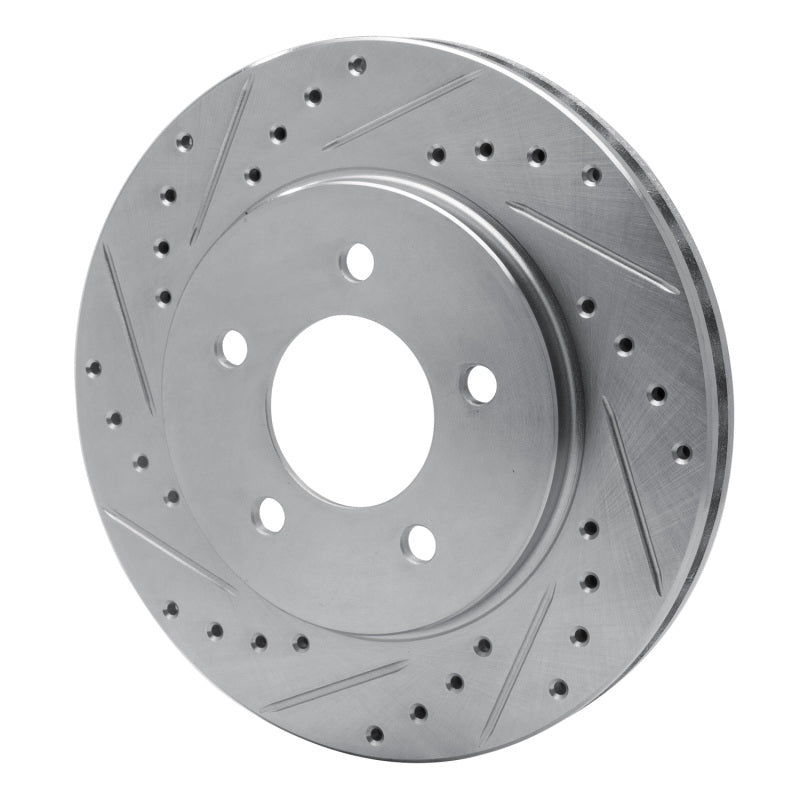 DFC 91-02 Chrysler Voyager Front Left Drilled & Slotted Silver Brake Rotor