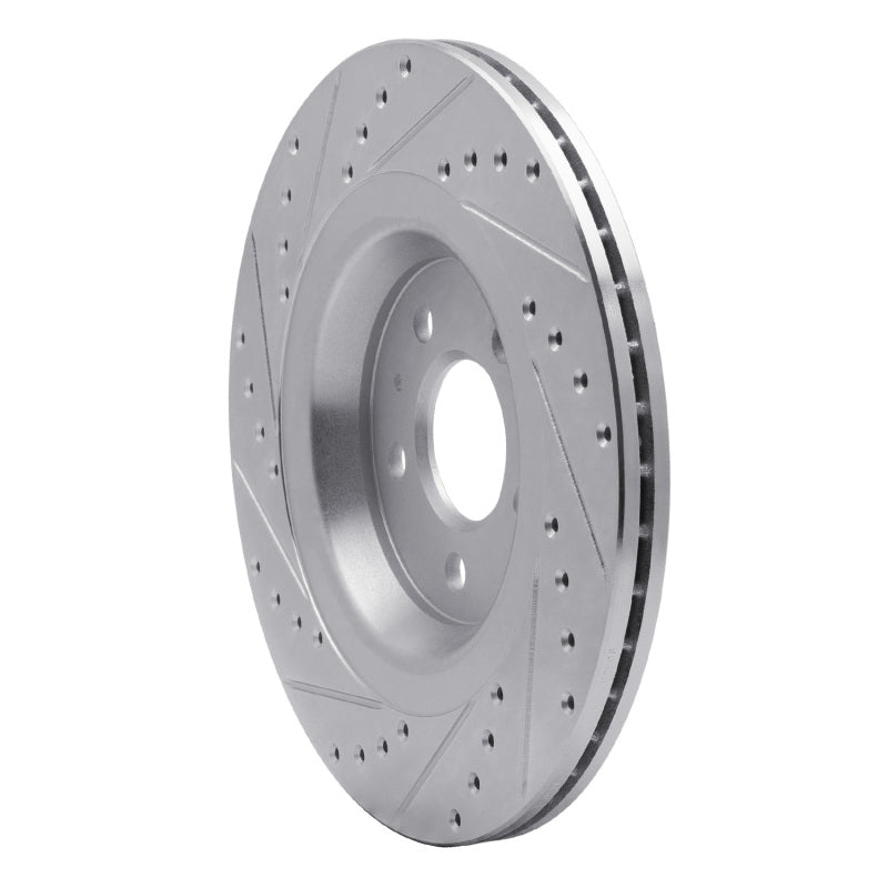 DFC 08-25 Audi Q5 Sportback Rear Right Drilled & Slotted Silver Brake Rotor