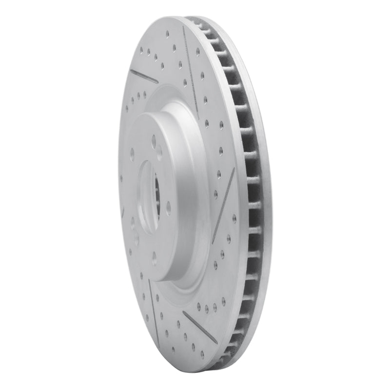 R1 19-22 Hyundai Veloster N Front Right Drilled & Slotted Geo-Carbon Rotor