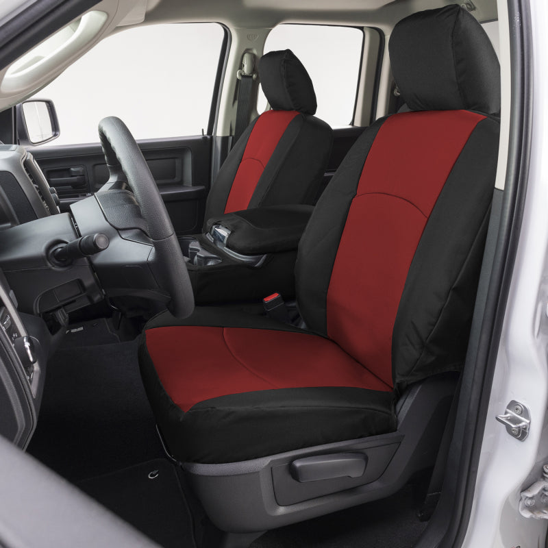 Covercraft 21-25 F150 XL Regular Cab Endura PrecisionFit Custom Front Row Seat Covers - Red/Black