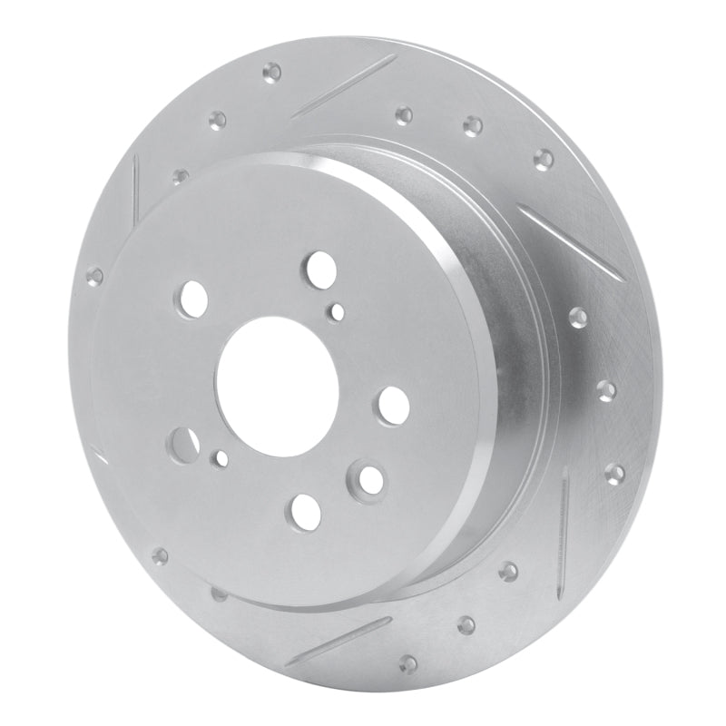 DFC 94-95 Toyota Celica Rear Left Drilled & Slotted Silver Brake Rotor