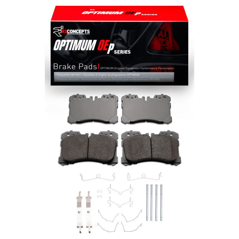 R1 2018-2025 Lexus LS500h Front R1 Optimum OE Pads & Hardware Kit