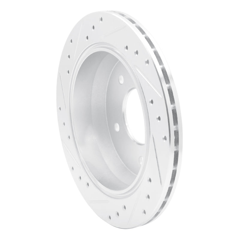 R1 1994-1996 Chevrolet Commercial Chassis Rear Right Drilled & Slotted Silver Brake Rotor